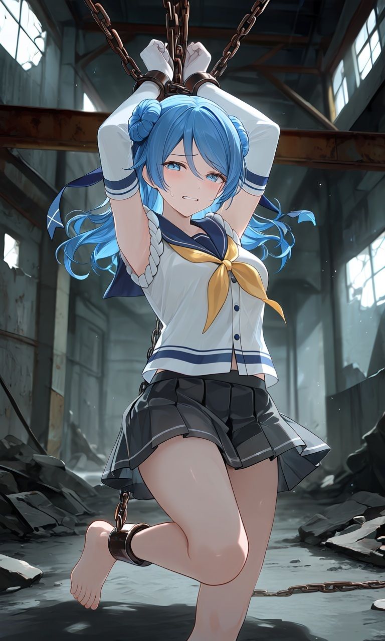 【艦〇れ】〇娘が触手におそわれる!戦艦、駆逐艦、アダルト、AI生成画像:500枚 衣笠 那珂 夕張 島風 雪風4