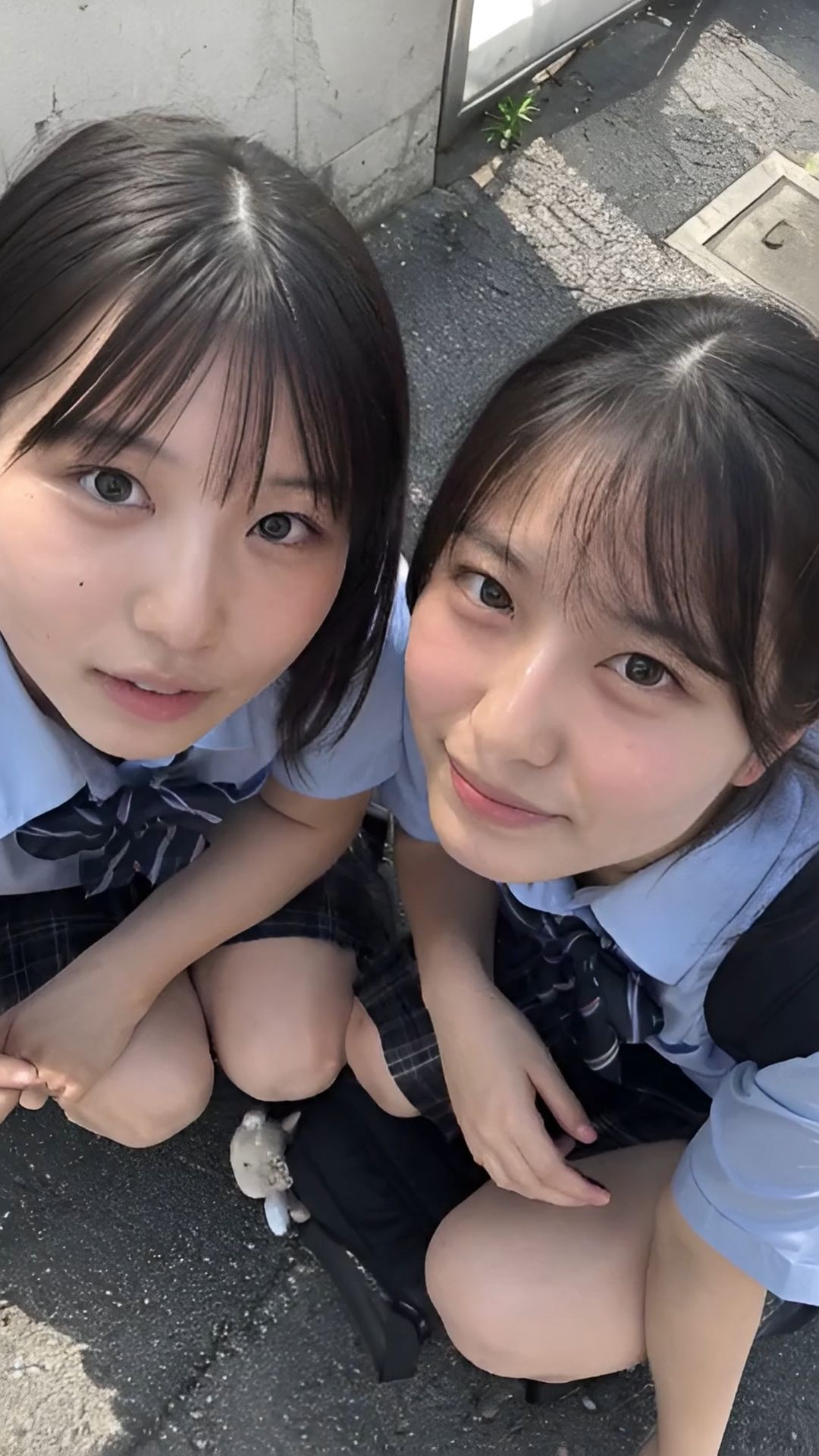素人顔射！ vol.2 制服女子編 AI素人娘の顔面に特濃ザーメンぶっかけ放題 画像3