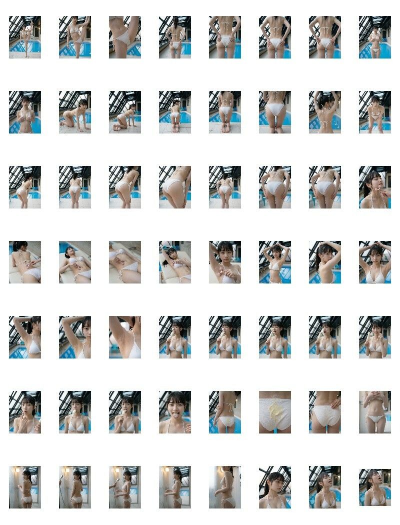【AI生成】写真集No.006 聖地のプール結衣YUI サンプル画像4
