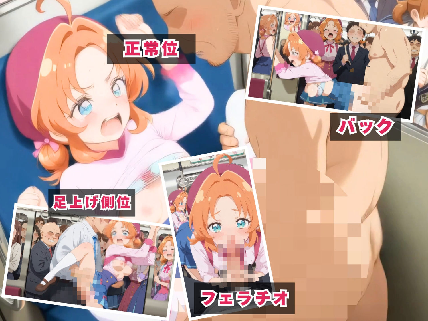 【ぬるぬるアニメ】名探偵プ◯キュア 最終電車で結ばれた、私たちだけの秘密捜査(セット作品) 画像1
