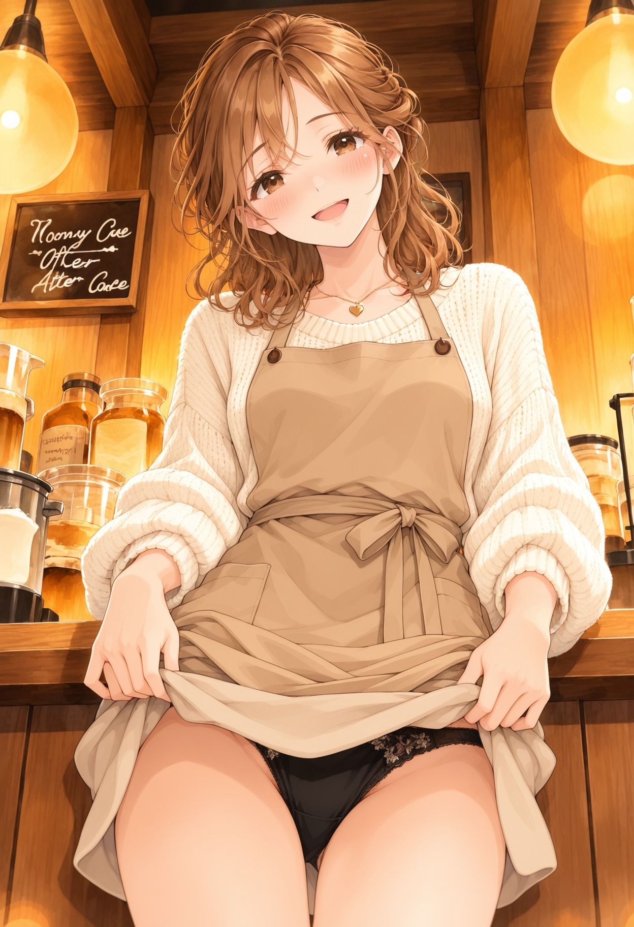 カフェ店員みおの秘密 〜閉店後、二人きりのパンチラ500枚〜 画像4