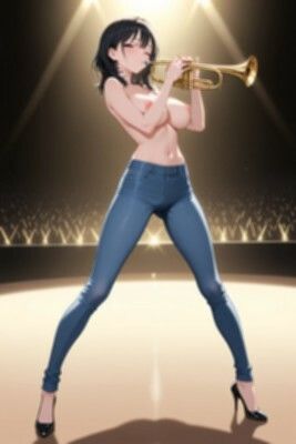 【裸ジーンズ女子20】裸ジーンズ女子と音楽 画像9