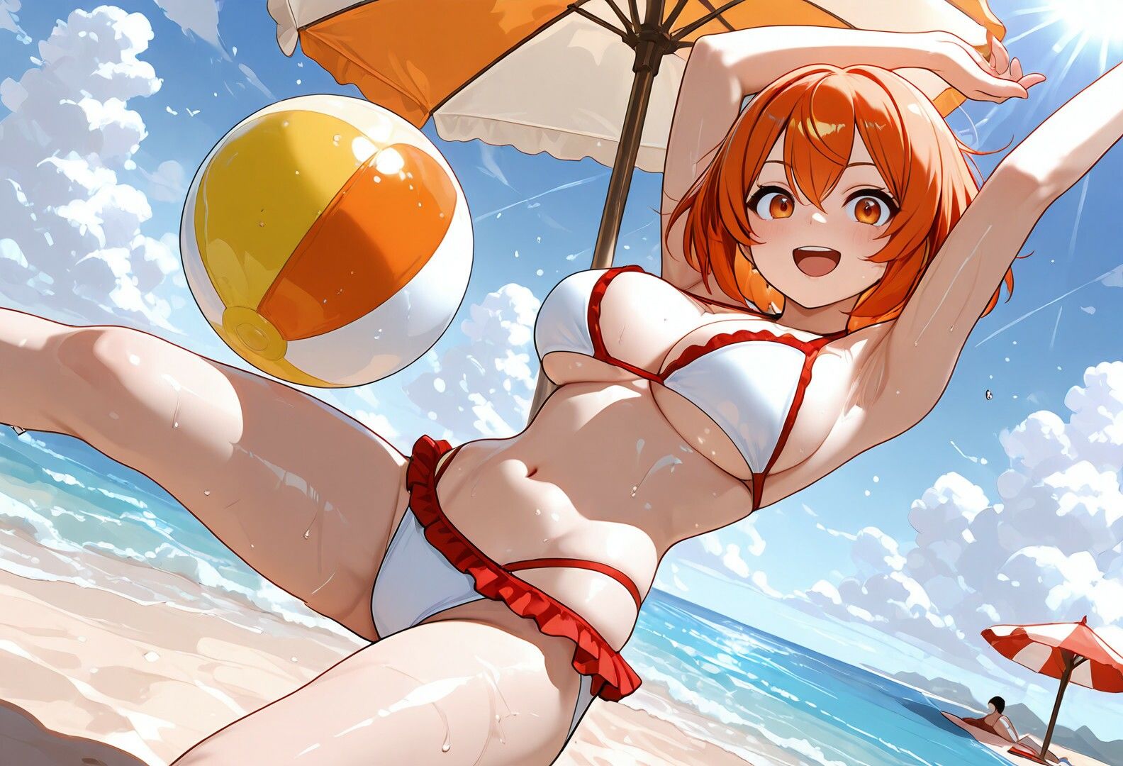 ゲームの中に入れるおじさん  藤宮桜花  ビーチ編 サンプル画像 1