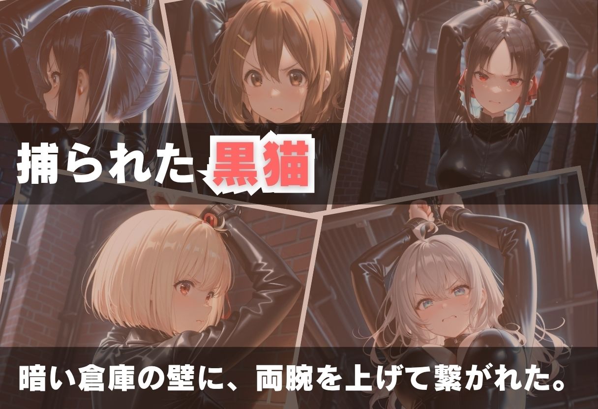 黒猫のスパイは拘束されたまま壊される1