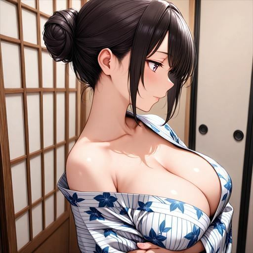 巨乳×浴衣 画像2