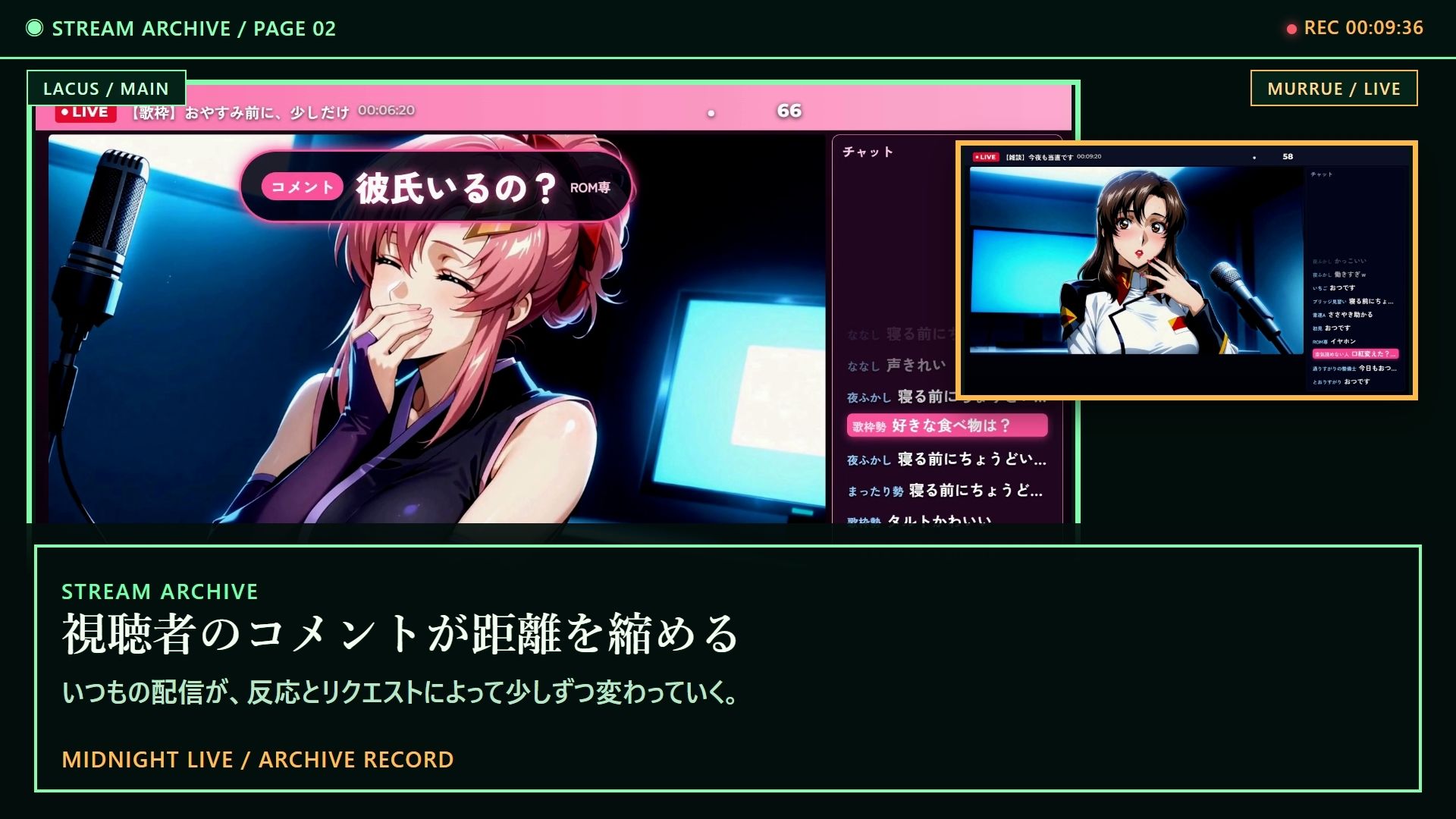 深夜LIVE おやすみ前の歌配信×当直中です【4K60FPS】 サンプル画像2