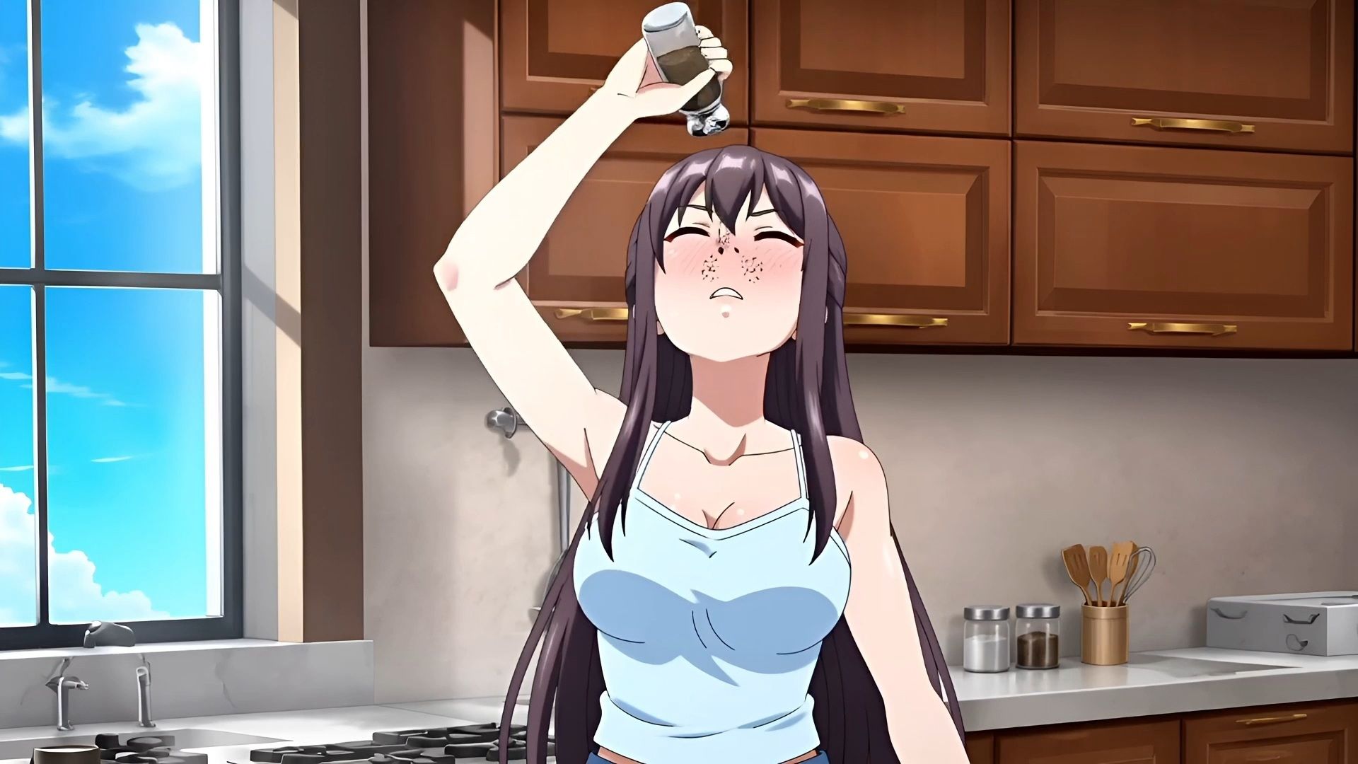 美奈さんのくしゃみ撮影スタジオ！（MP4アニメ）/ Mina’s Sneeze Photo Studio！（MP4 Anime）のサンプル画像 4