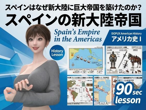 【Libido-Labo】同人動画『パンチラガチャ★西陣郁奈（にしじんかな）強豪予備校『DOPUX（ドピュックス）』で大学受験生向け講座（世界史）を教える名物講師！（Vol.017:スペインはなぜ新大陸に巨大帝国を築けたのか？）』