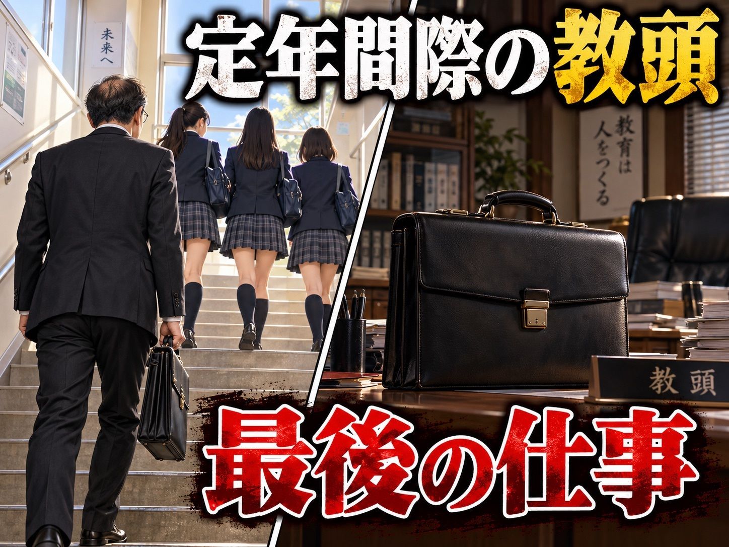 定年間際の教頭が三十年以上築き上げた信用を自ら壊していく最後の半年。長年抑え込んできた執着が静かな校舎で暴走し始める… サンプル画像 1