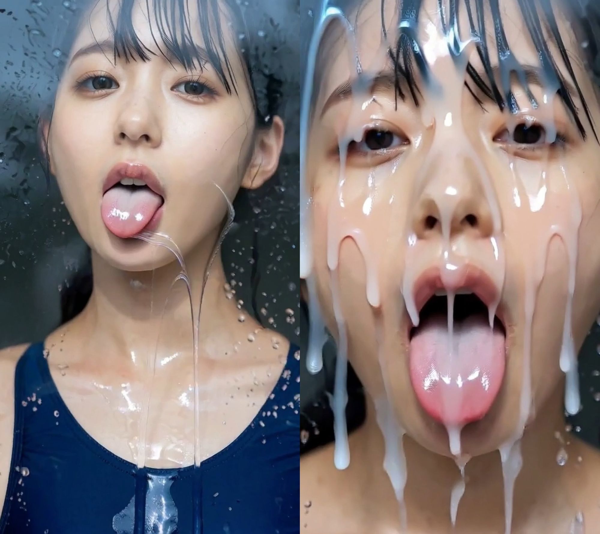 舌フェチ19 AI 水着女子4 画像9