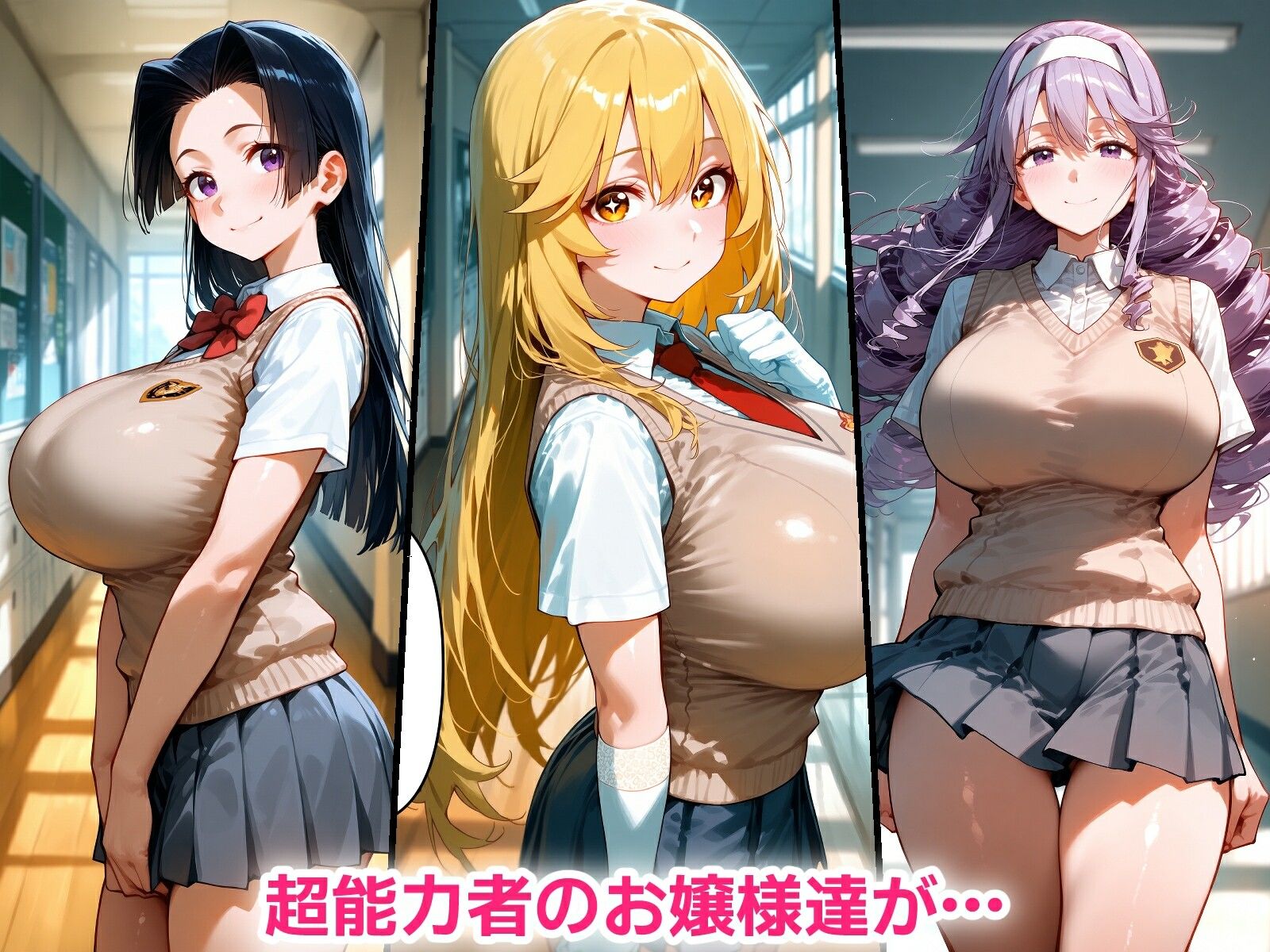 催●おじさんに寝取られる！爆乳大能力者たち〜全員メス堕ち・孕ませ〜 画像1