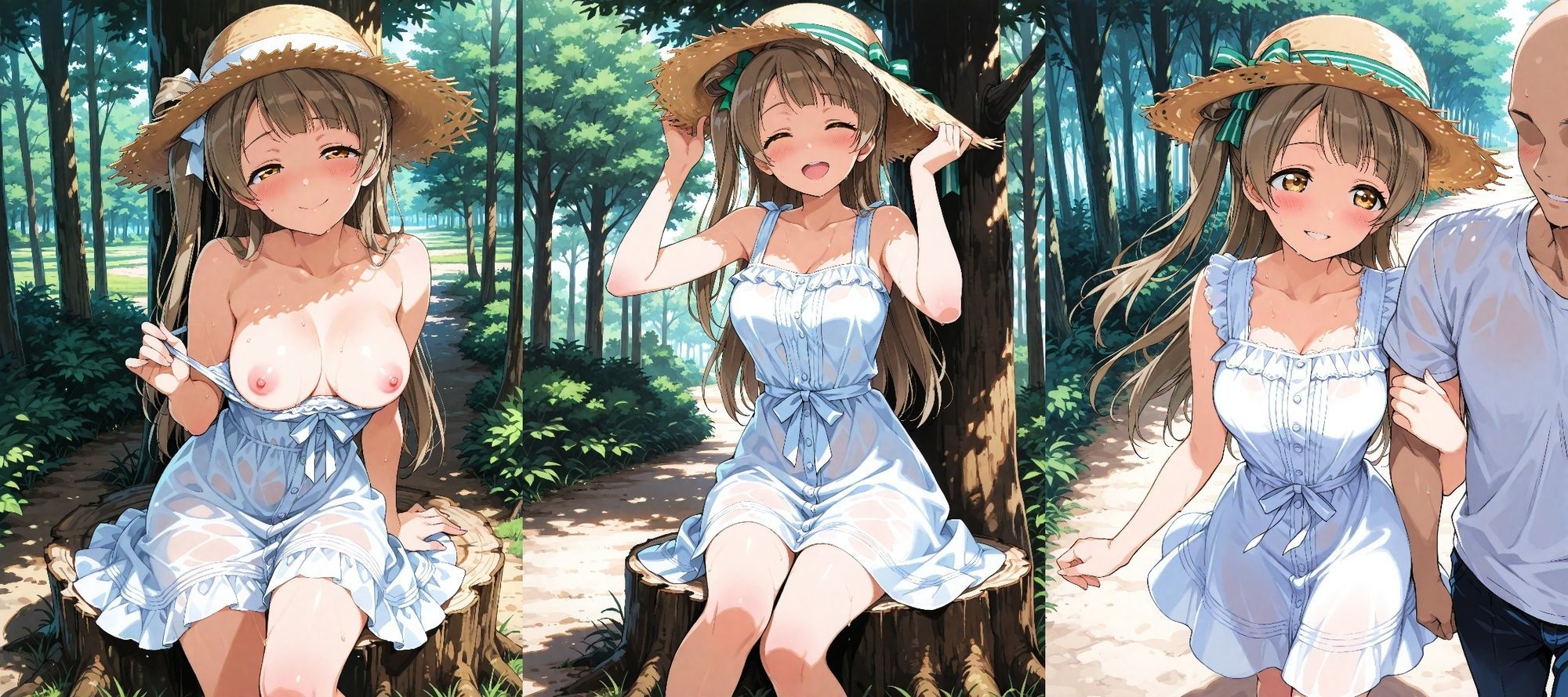 【無料エロ漫画】d_837166 ことりとえっち 温泉お泊り編(AIで抜いちゃうおじさん)