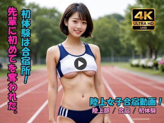 【陸上女子合宿エロ動画】先輩に初めてを奪われた新人女子部員！の表紙