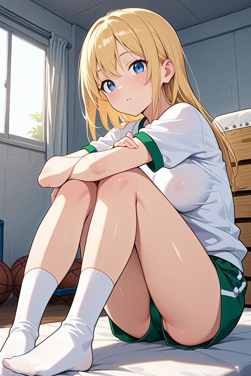 金髪ロングと茶髪ミディアムの美少女ふたり。体操着が彩る、ずっと眺めていたい学校生活 画像1