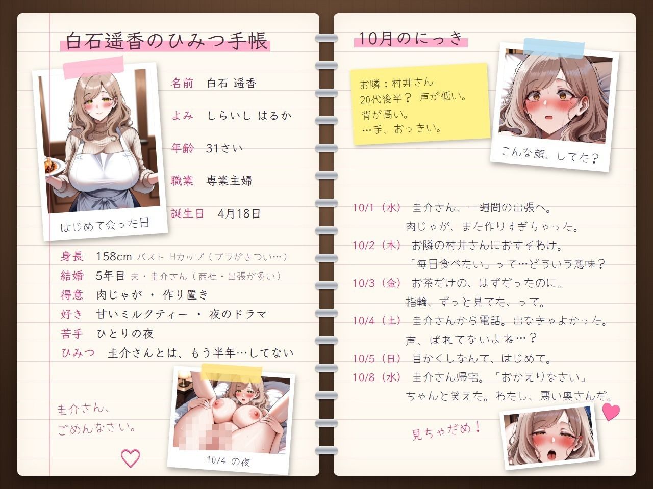 夫がいない夜、隣の男に抱かれる人妻たち 画像2
