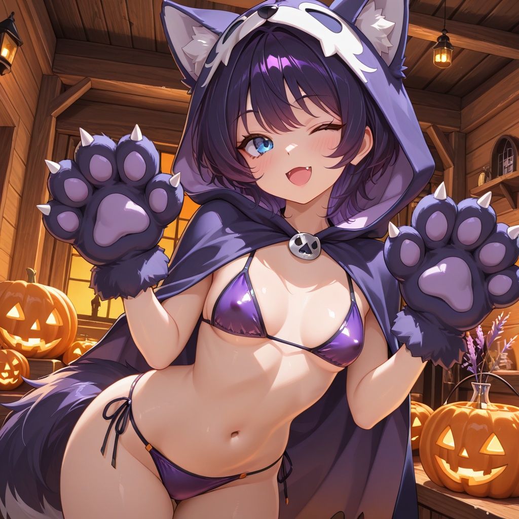 紫ショートちゃんの秘密のハロウィンナイト 〜今夜はどの仮装がお好き？〜 画像2