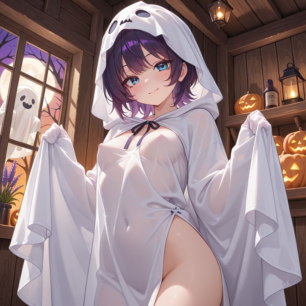 紫ショートちゃんの秘密のハロウィンナイト 〜今夜はどの仮装がお好き？〜 画像4