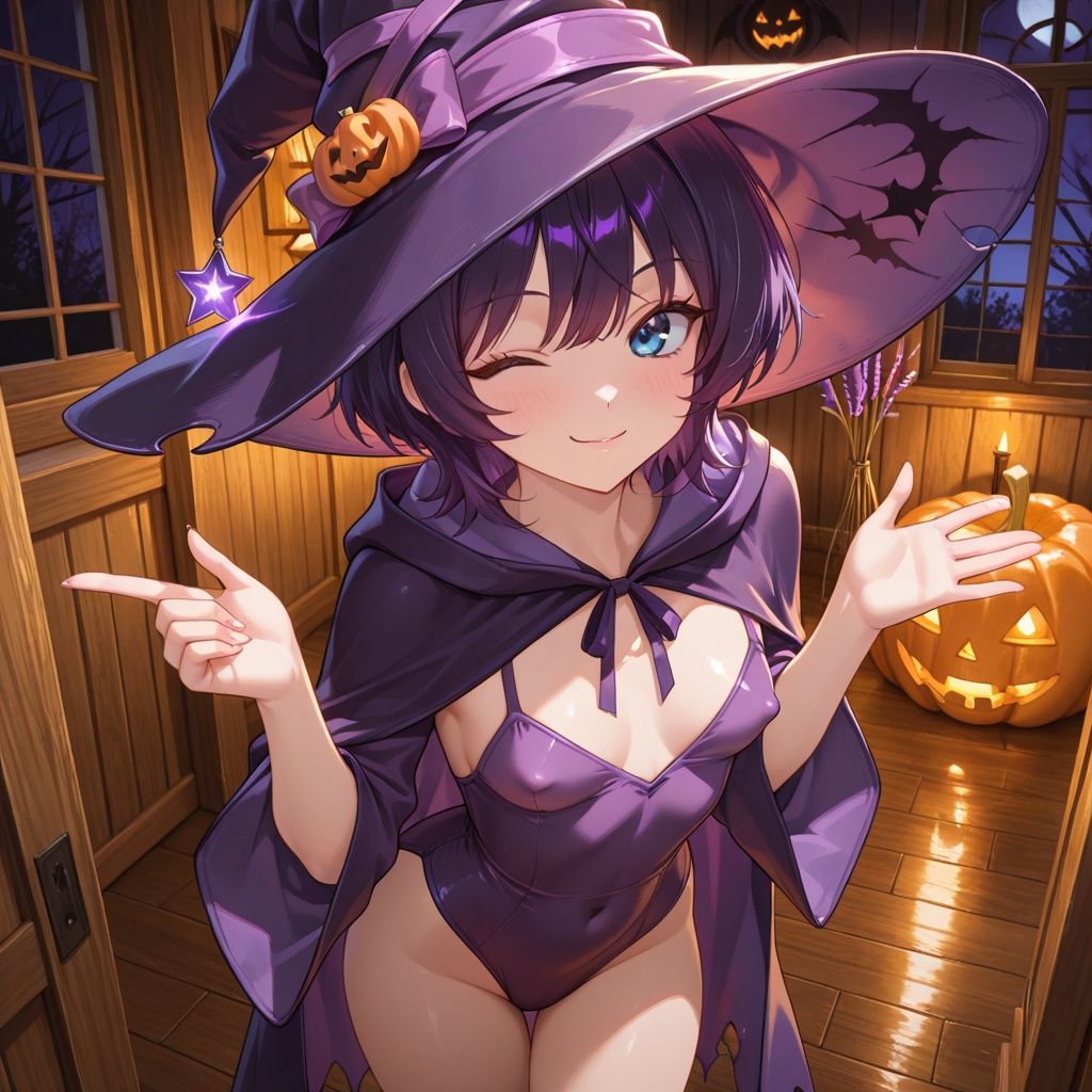 紫ショートちゃんの秘密のハロウィンナイト 〜今夜はどの仮装がお好き？〜 画像6