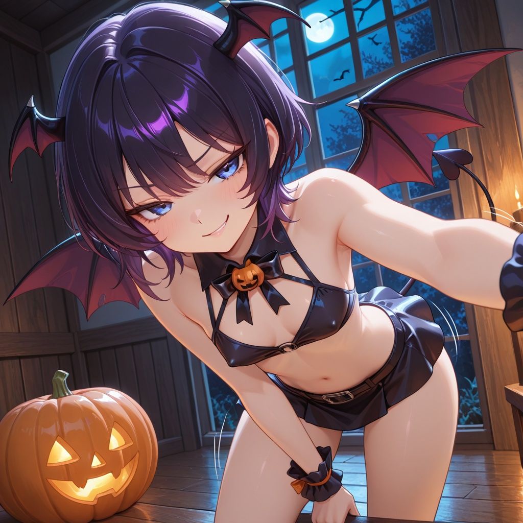 紫ショートちゃんの秘密のハロウィンナイト 〜今夜はどの仮装がお好き？〜 画像8