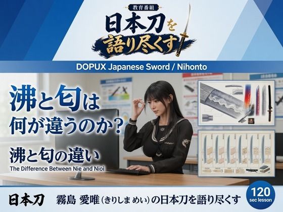 パンチラガチャ★霧島 愛唯（きりしま めい）『日本刀を語り尽くす』第1章-まず「日本刀とは何か」を知る（029-沸と匂は何が違うのか？）