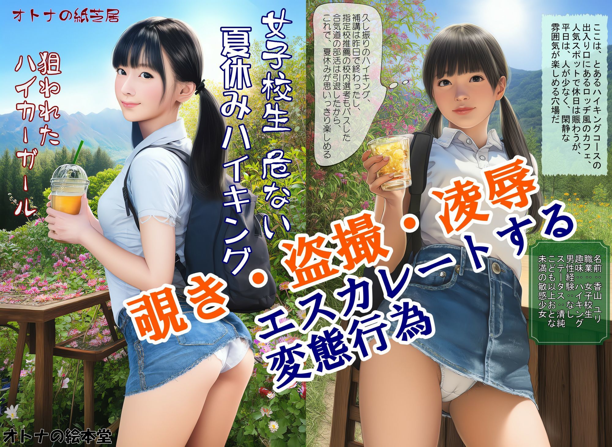 女子校生 危ない夏休みハイキングー狙われたハイカーガールー 画像1