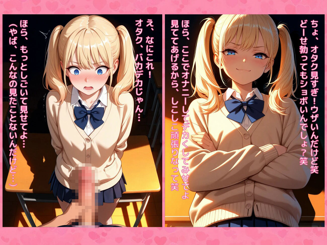 クラスの女子に巨根がバレて立場逆転わからせ中出しセックス 画像2