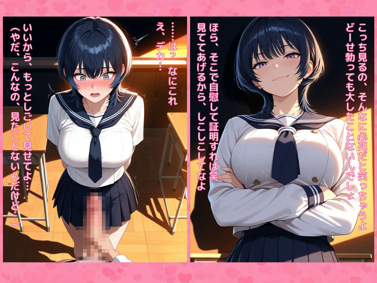 クラスの女子に巨根がバレて立場逆転わからせ中出しセックス 画像6