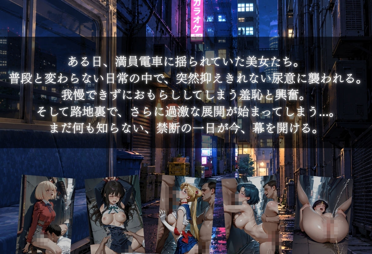 お漏らし美女公開調教 画像1