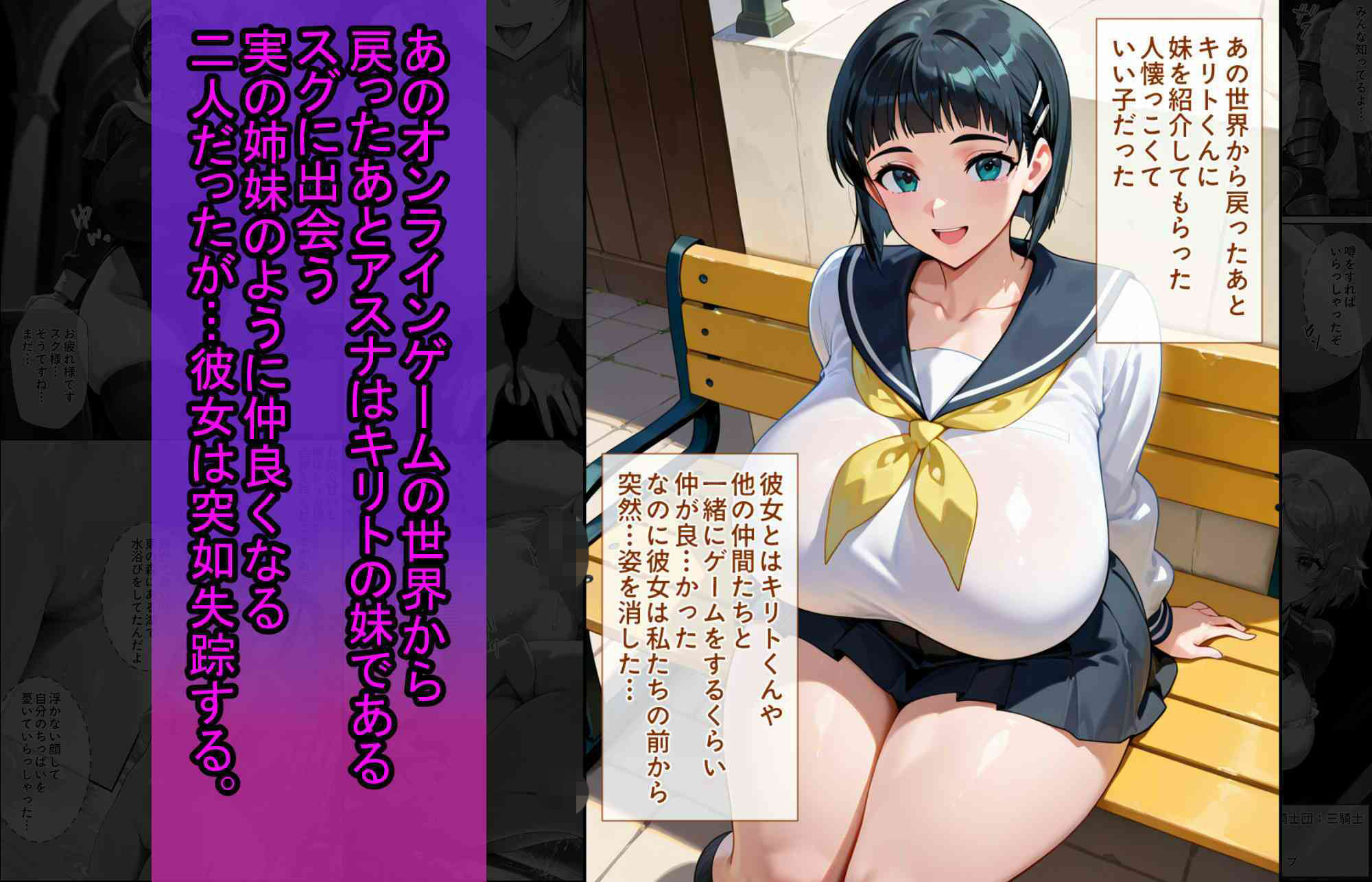 爆乳J●  アスナちゃんが巨根おじさんに寝取られる  話19 サンプル3
