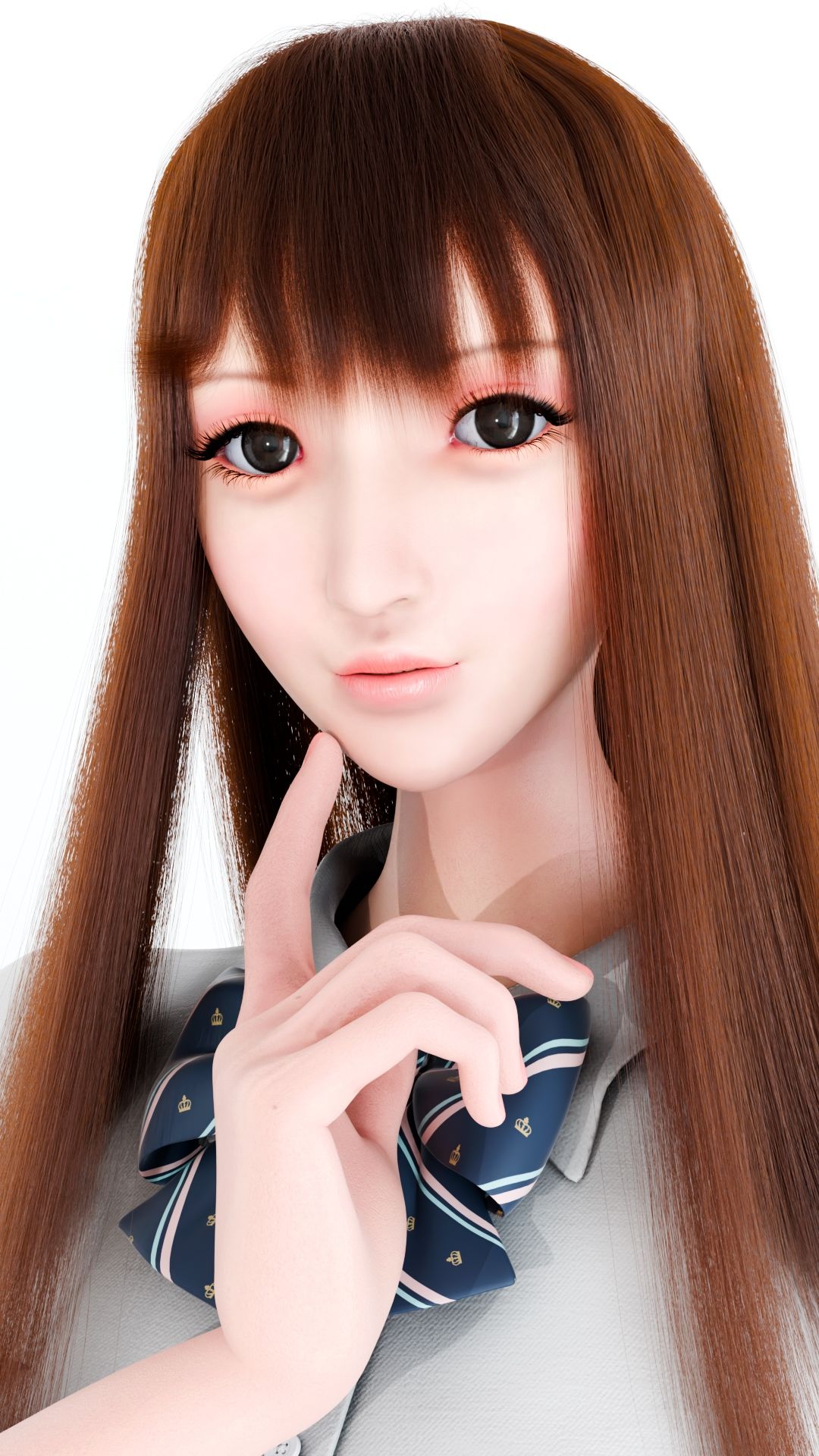 3DCG集 Iカップおっぱいで癒してくれる女の子 サンプル画像1