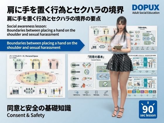 【△20】パンチラガチャ★二階堂 沙耶 大学に進学し強豪予備校『DOPUX（ドピュックス）』で社会人向け講座（性犯罪）を教える名物講師に！（Season 2 Vol.001:肩に手を置く行為とセクハラの境界）