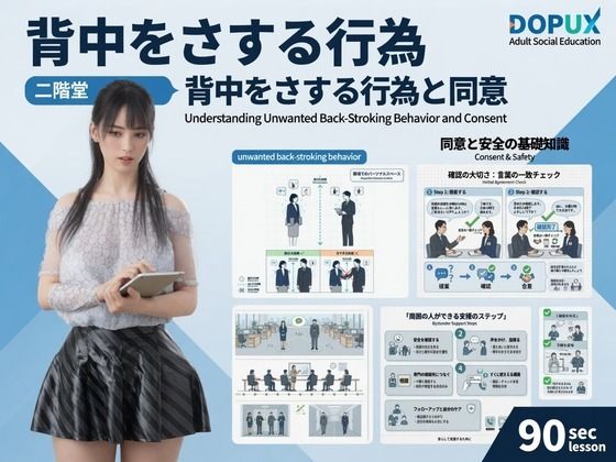 【△20】パンチラガチャ★二階堂 沙耶 大学に進学し強豪予備校『DOPUX(ドピュックス)』で社会人向け講座(性犯罪)を教える名物講師に!(Season 2 Vol.005:背中をさする行為) の表紙