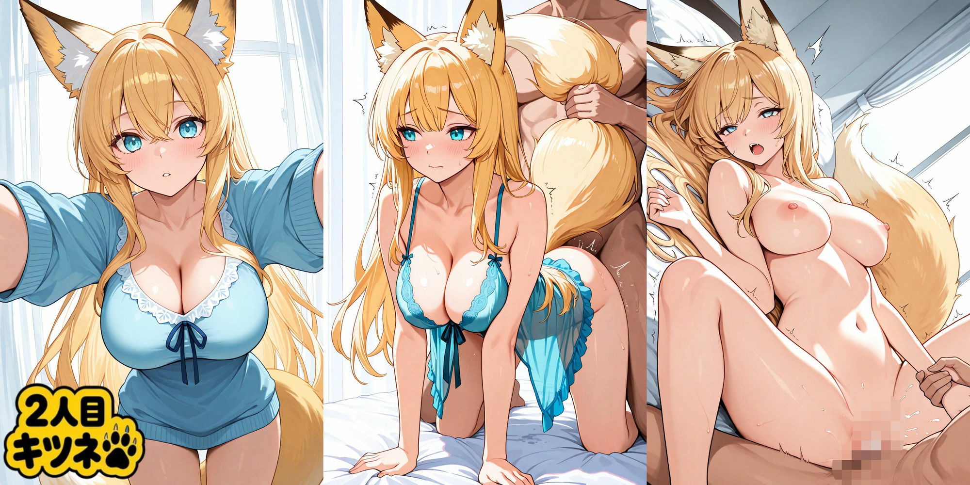 発情ケモミミ娘【ご主人様に生ハメ中出しおねだりエッチ】 サンプル画像 2