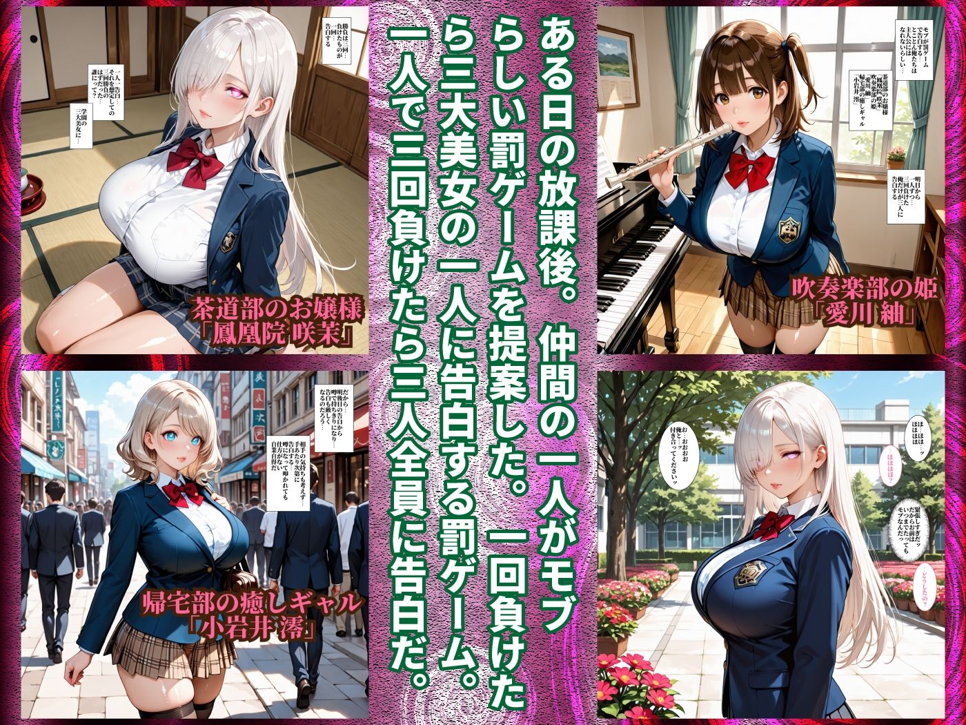 告白罰ゲーム 味見が流行る教室〜三大美女はなぜか俺のち〇ぽサイズを知っていた〜 画像7