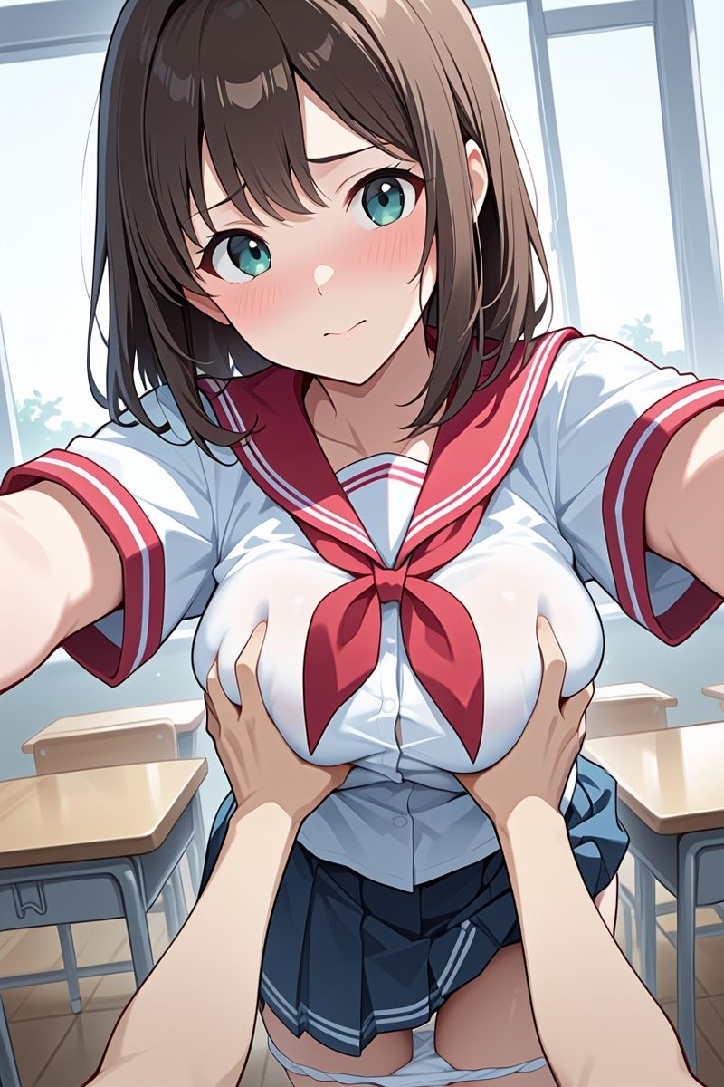 金髪ロングと茶髪ミディアムの美少女ふたり。制服が彩る、ずっと眺めていたい学校生活 画像6
