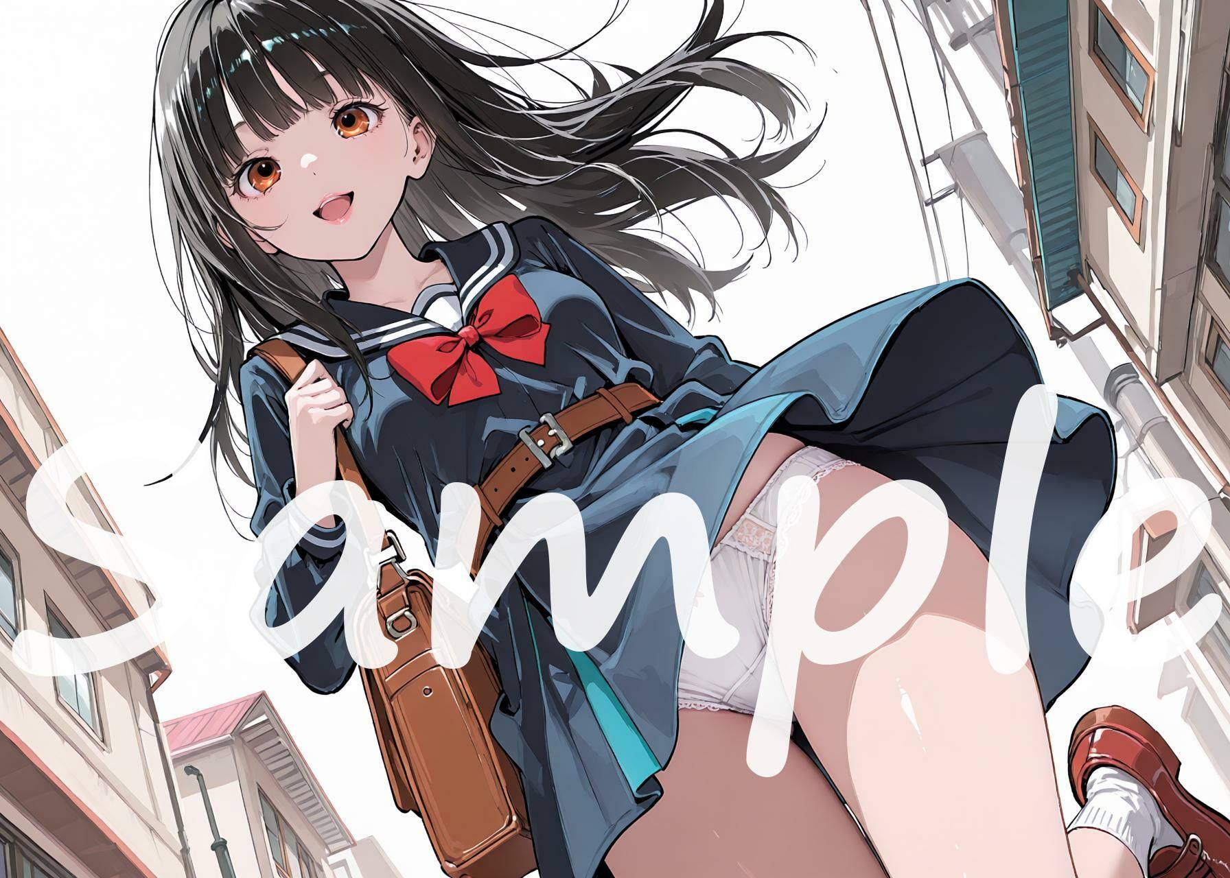 無防備なおんなのこたちのパンチラ/パンモロ イラスト集 画像6