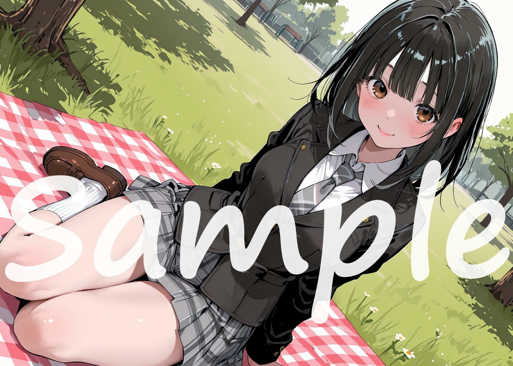 無防備なおんなのこたちのパンチラ/パンモロ イラスト集 画像7