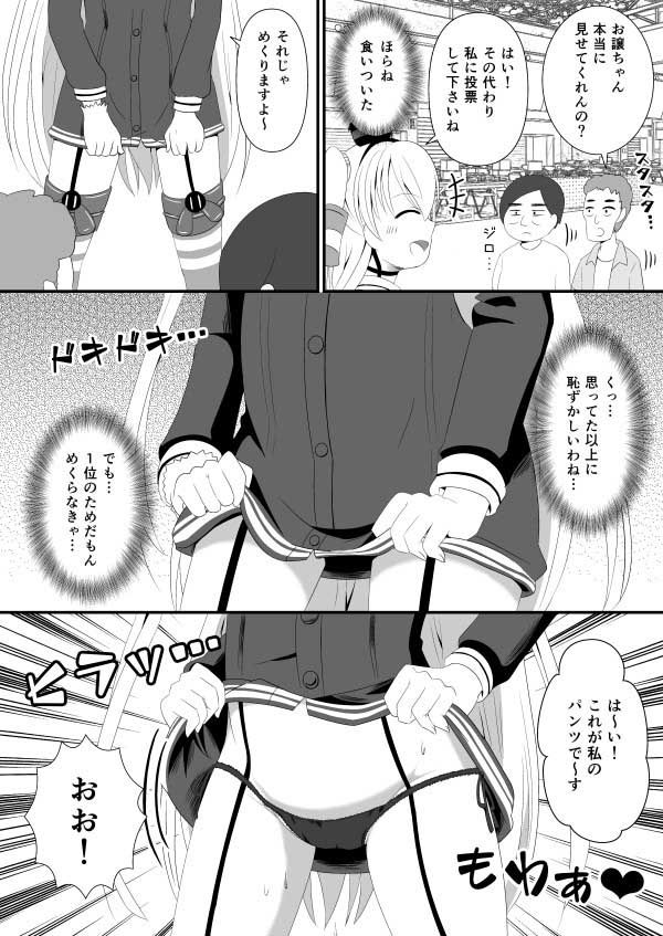 天津風は1位のためなら何でもするもん！ ミルクプロテイン エロ漫画2
