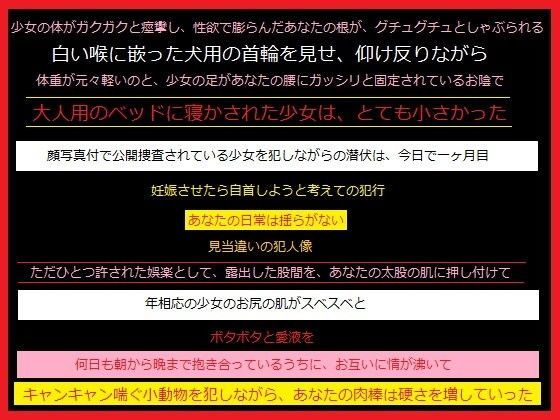 顔写真付で公開捜査されている少女に犬用の首輪を嵌めて、あなたは