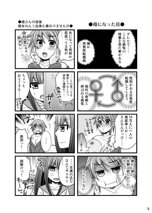 おじさんが女の子になる4コマ1＋1.5 画像3