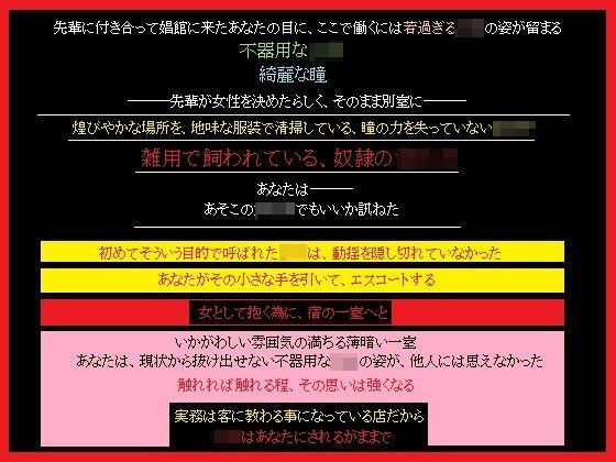 娼館で雑用していた奴隷の女の子を見初め、抱かれる喜びを教えたあなた[とりゃくりゃく]
