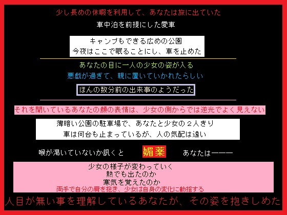 旅先で一人でいる無防備な少女を見掛けた、あなたは...1