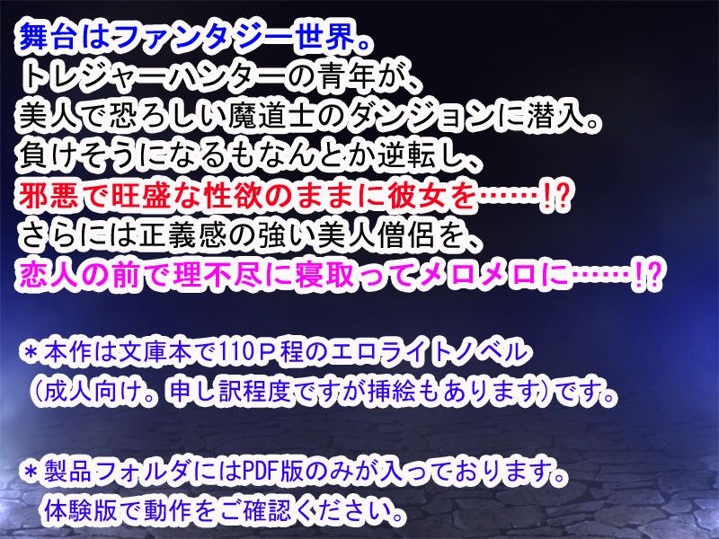 夜山の休憩所のエロ漫画おい女魔道士、いれていいよな退廃・背徳・インモラルdmm18fanzaの画像