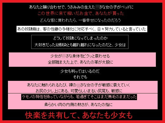 あなたが奴隷として飼った、うさみみっ娘
