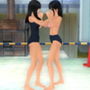 水泳部の女vs陸上部の女キャットファイト
