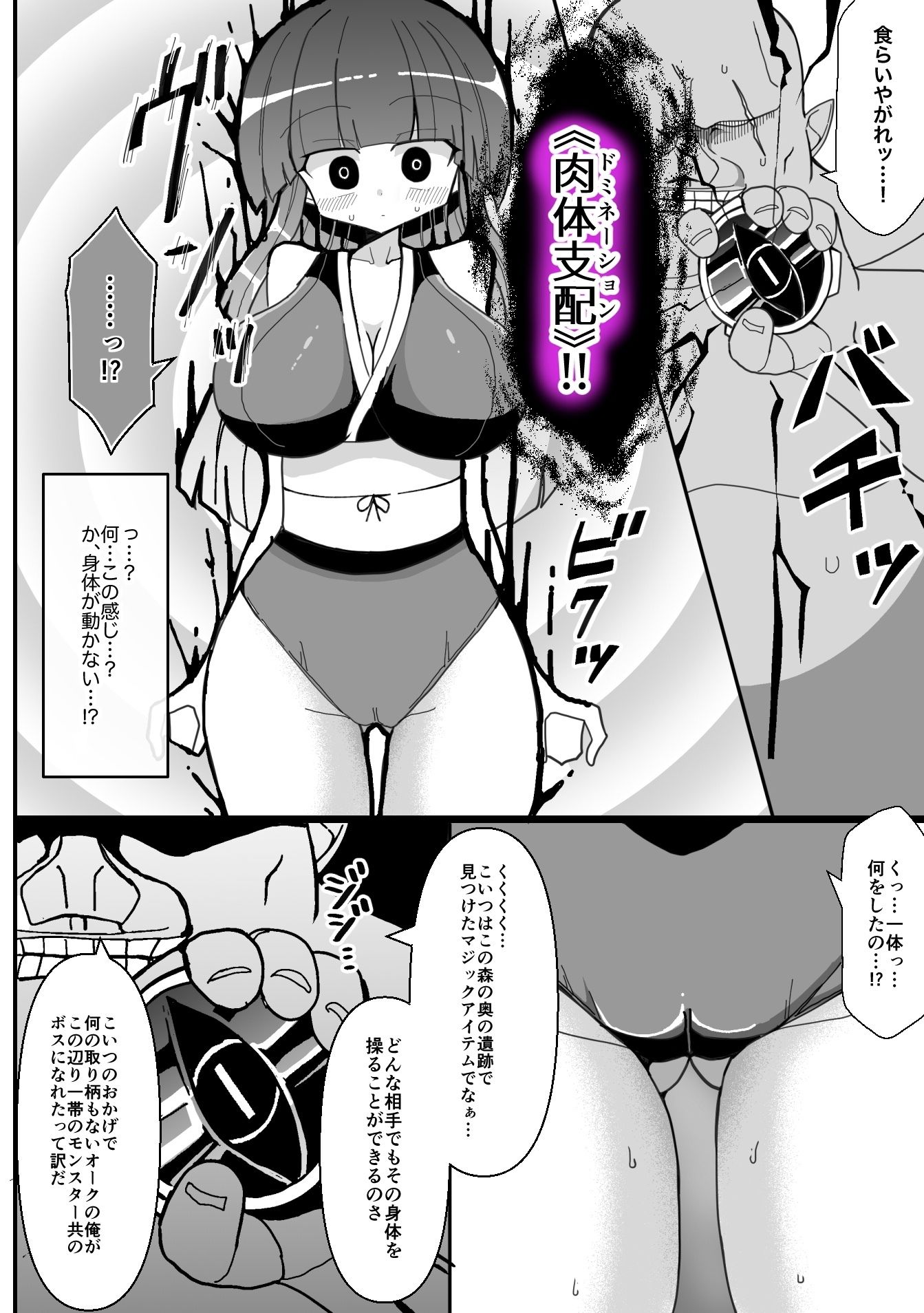 女剣士ユキナ 〜オークの魔法に堕ちるドスケベボディ〜 画像2