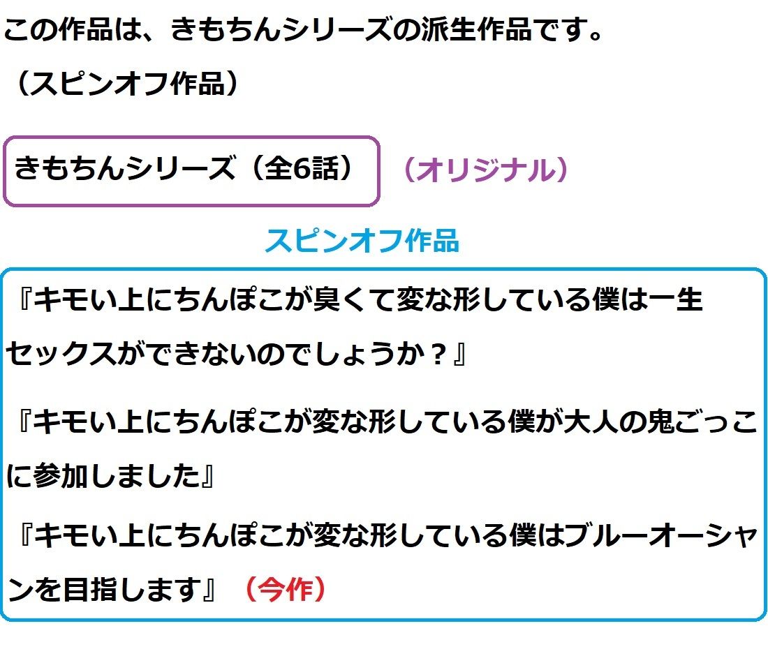 サンプル-キモい上にちんぽこが変な形している僕はブルーオーシャンを目指します - サンプル画像