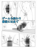 ゲーム中ダウナー彼女の淡泊手コキ