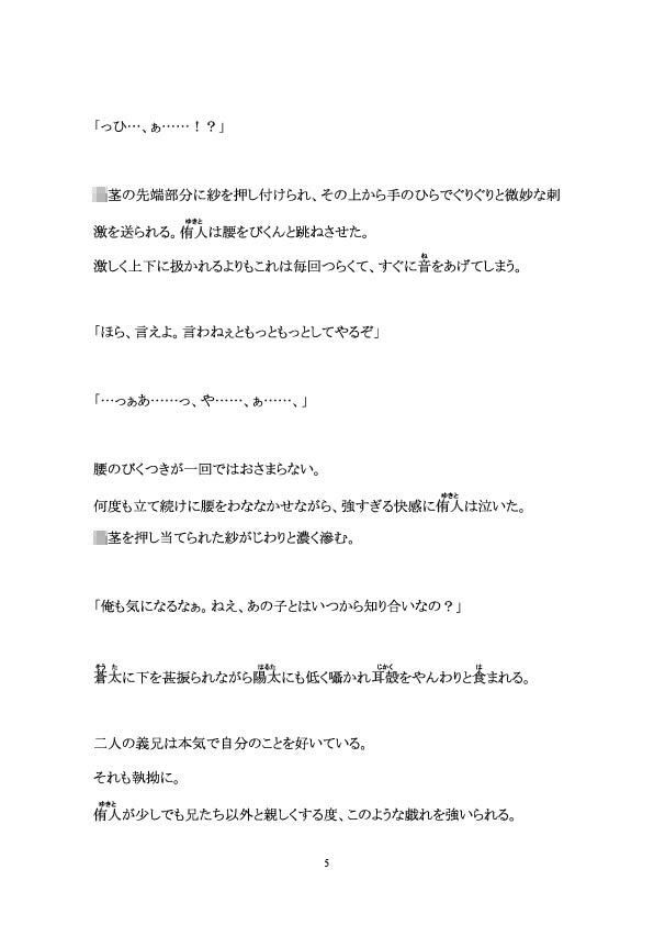 二輪挿し調教―双子の兄の性奴●― 百億いばら エロ漫画6