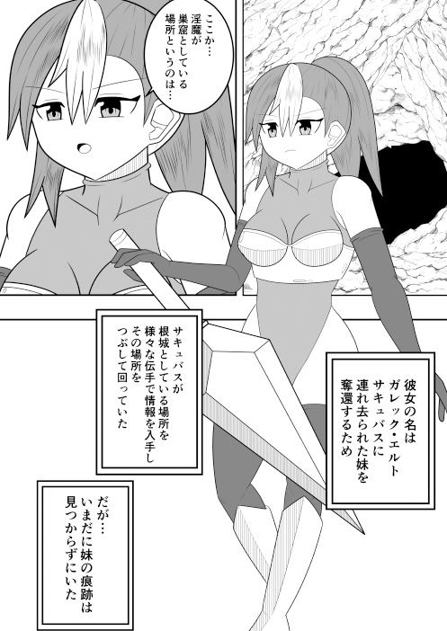 サキュバスにさんざん搾られた最強のサキュバス狩りの戦姫 画像1